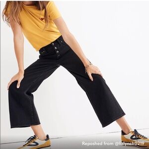 Madewell Wide-Leg Crop Jeans